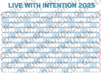 JOURNEYJOY™ - 2025 'Live with intention' Wall Planner